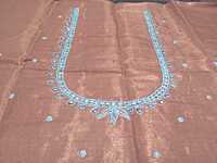 Maggam Work Blouse 1M Light Maroon Colour