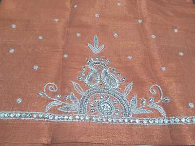 Maggam Work Blouse 1M Light Maroon Colour