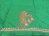 Maggam Work Blouse 1M Green Colour