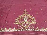 Maggam Work Blouse 1M Purple Colour