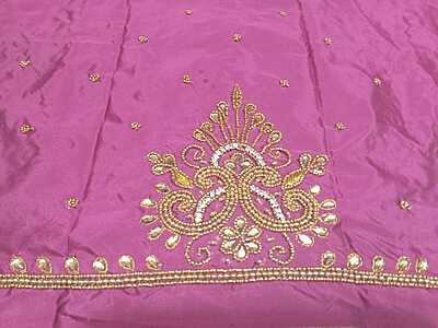 Maggam Work Blouse 1M Pink Colour Design2