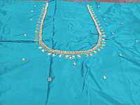 Maggam Work Blouse 1M Aqua Blue Colour