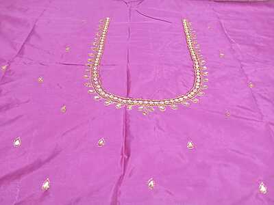 Maggam Work Blouse 1M Pink Colour