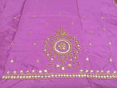 Maggam Work Blouse 1M Pink Colour