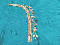 Maggam Work Blouse 1M Aqua Blue
