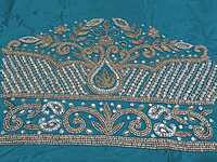 Maggam Work Blouse 1M Aqua Blue