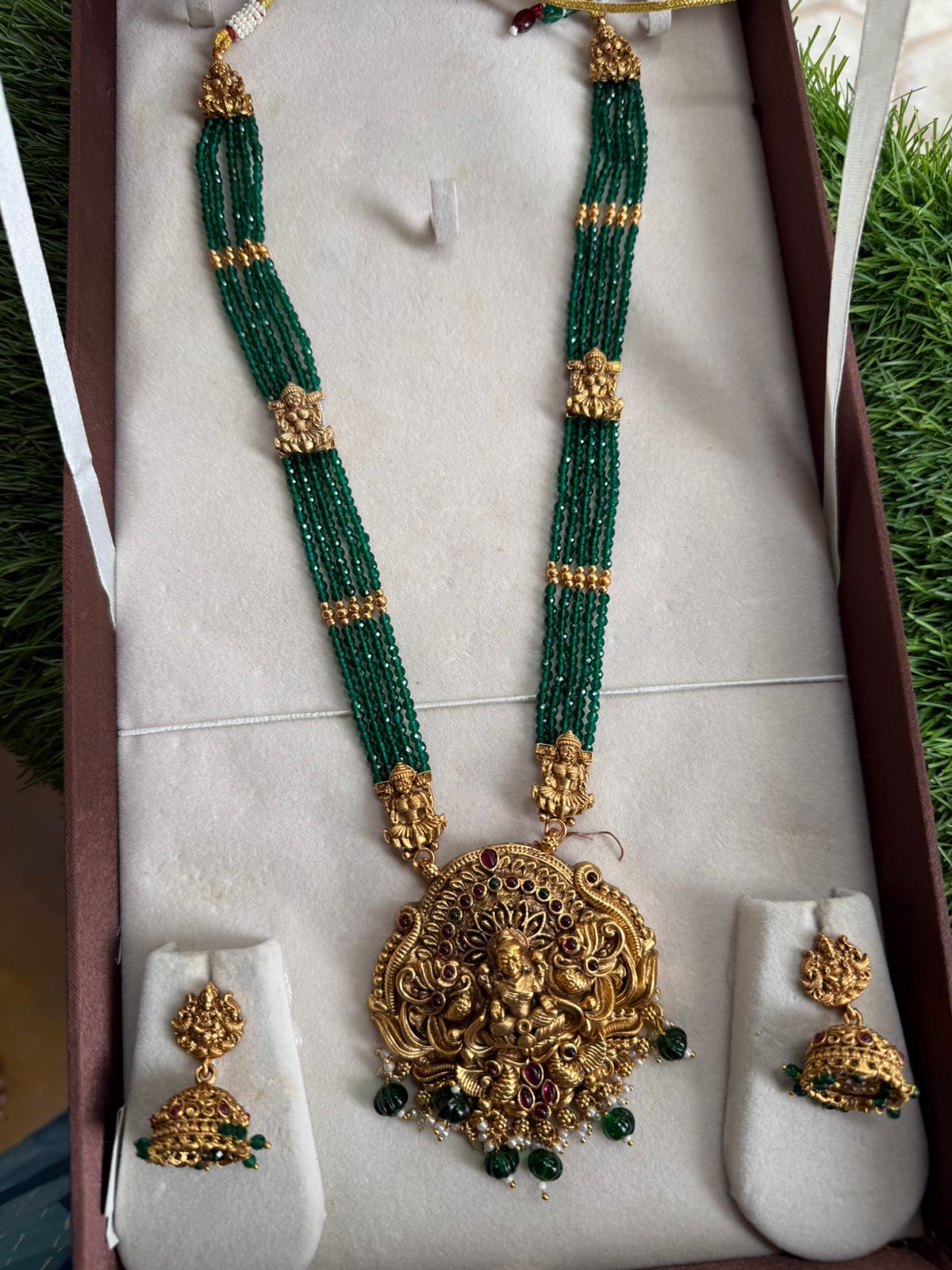 Mango Peacock AD stone Long Haram