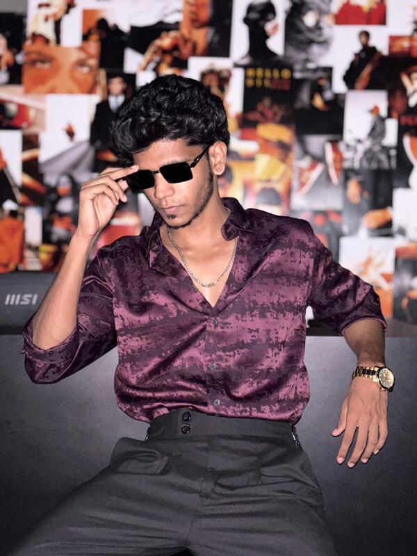 Maroon Abstract striped designer shirt