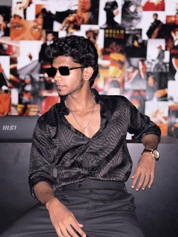 Black Textured designer shirt