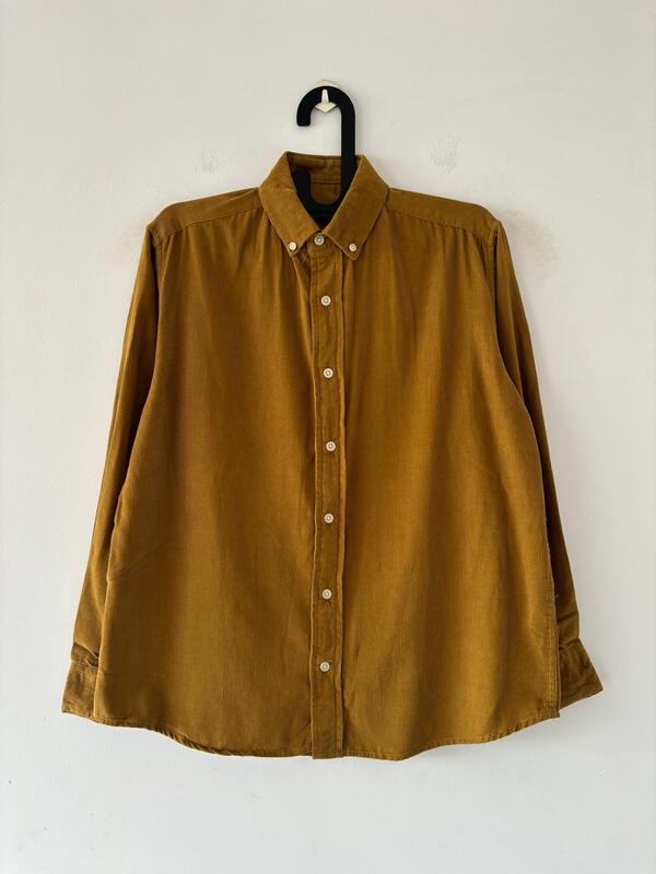Mustard yellow corduroy shirt