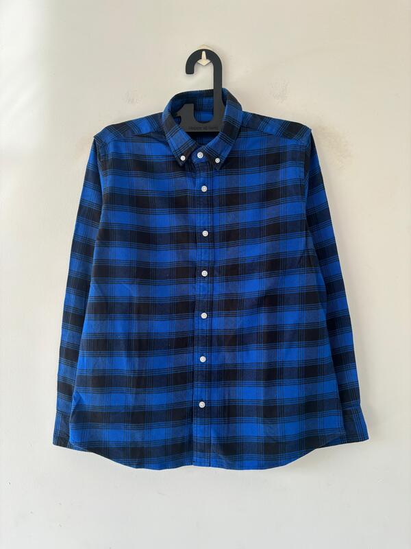 Royal blue Flannels shirt