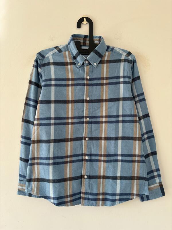 Muted blue Flannels shirt