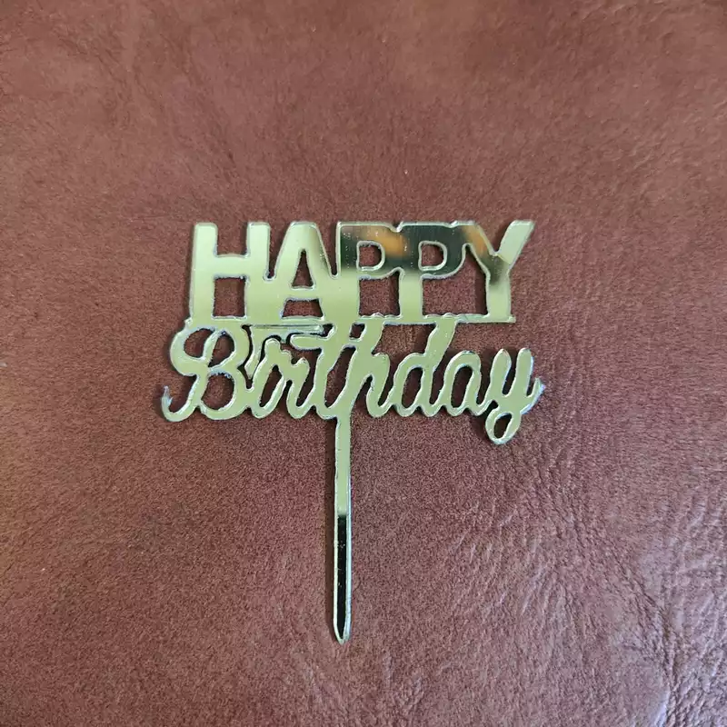 Happy Birthday Mini Acrylic Topper 01