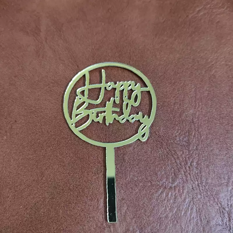 Happy Birthday Mini Acrylic Topper 02