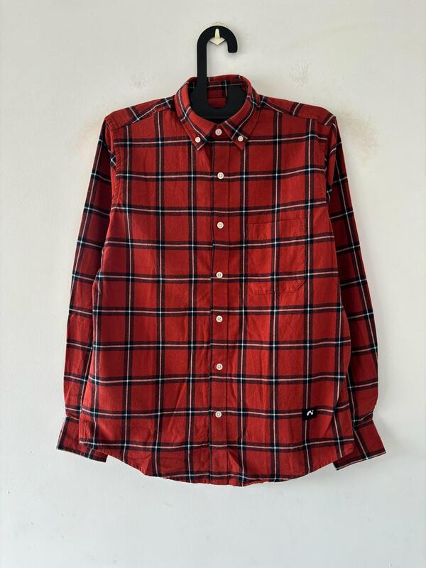 Orange & navy Flannels shirt