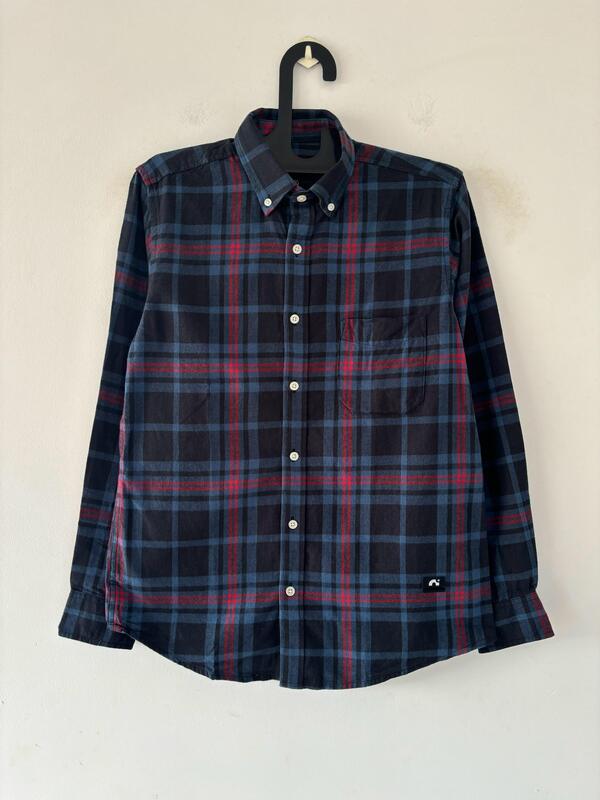 Blue & red Flannels shirt