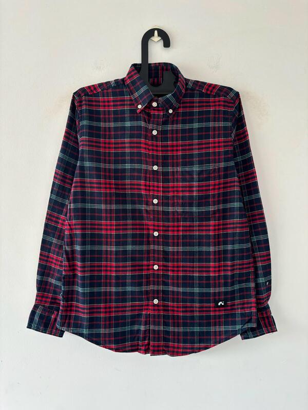 Magenta & Navy Flannels shirt