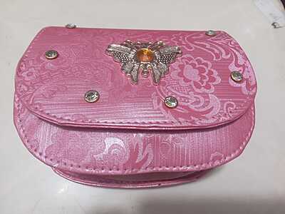 Ladies Hand Bag Pink Colour