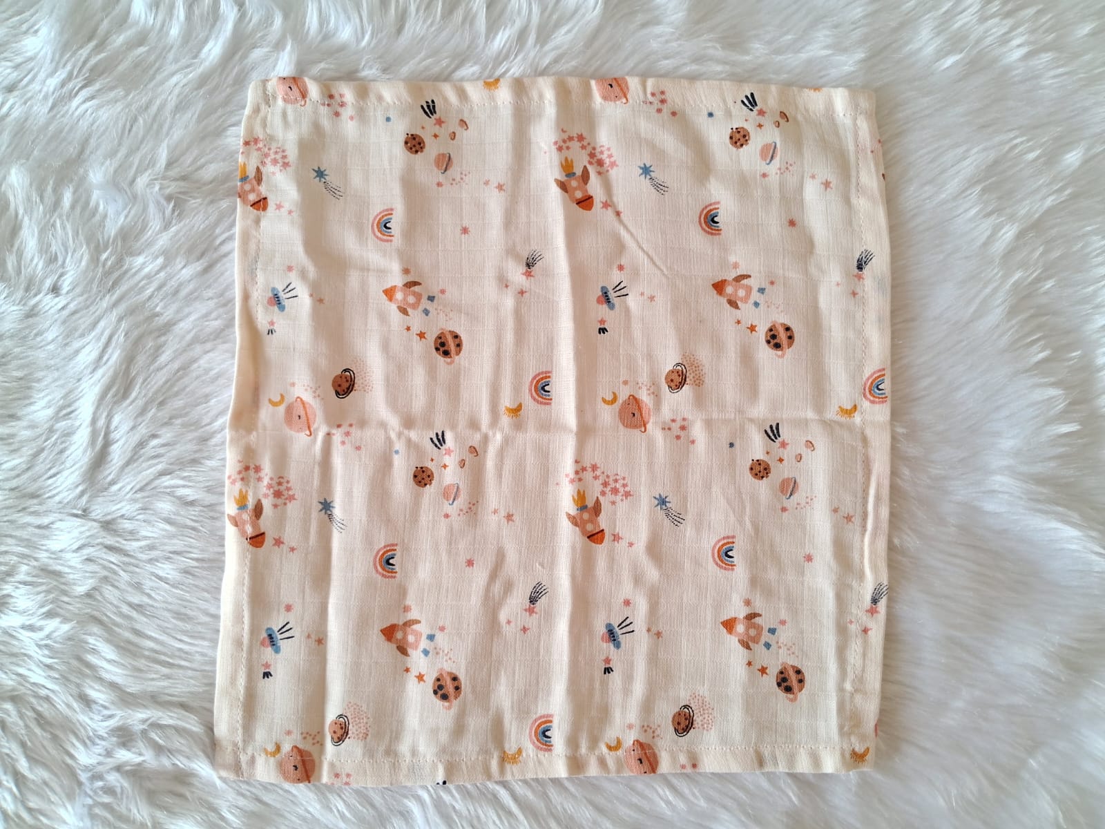 Muslin Baby towel small-5 combo (Assorted Prints)