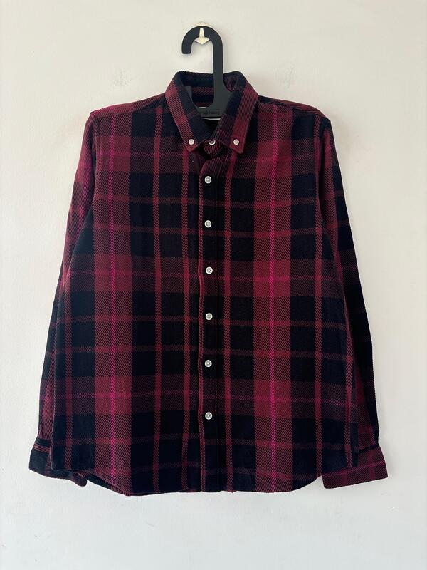 Maroon & black Flannels shirt