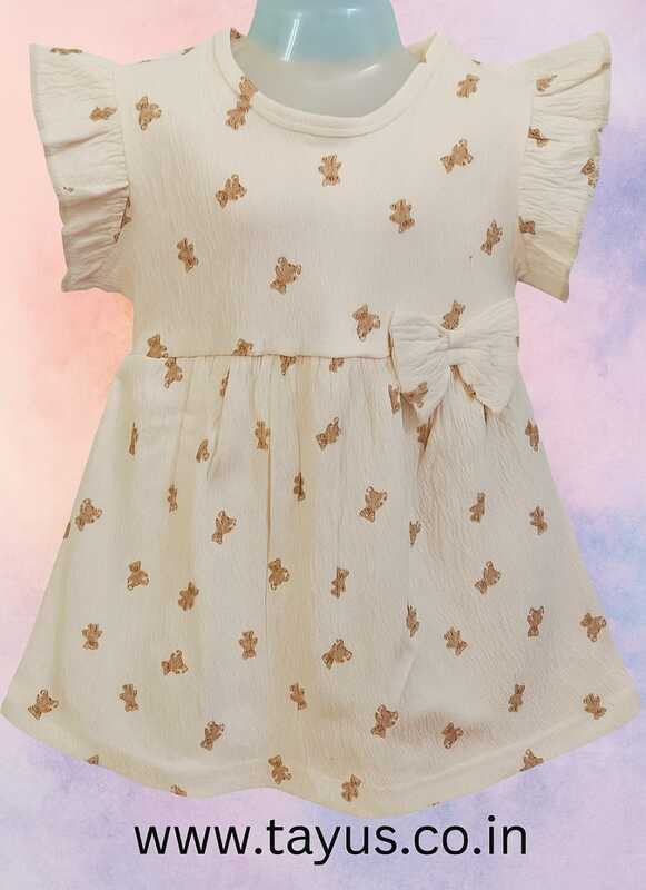 Cotton Frock-Teddy print