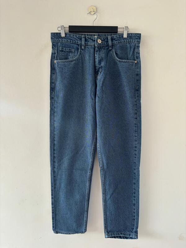 Classic blue momfit jean
