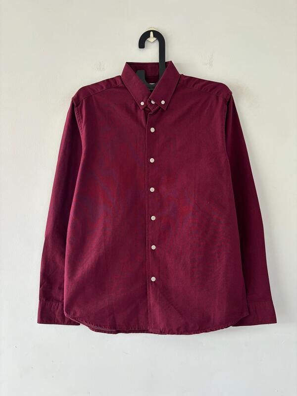 Cherry wine solid shirt