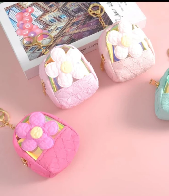 Flower pouch keychain JKC50