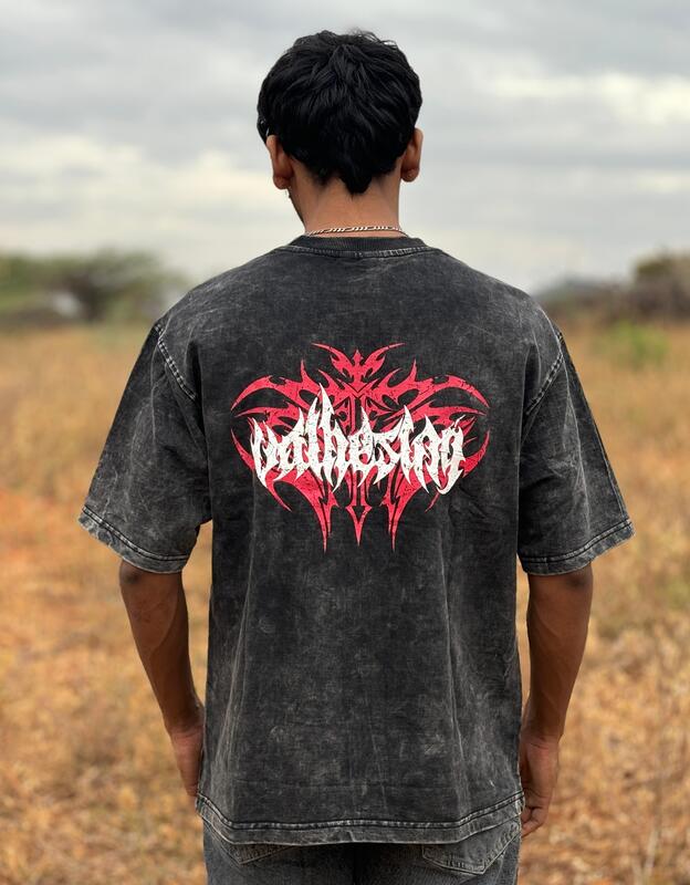 Red Tribal/Gothic Graphic Tee