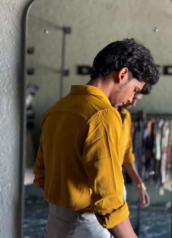 Mustard Crushed shirt