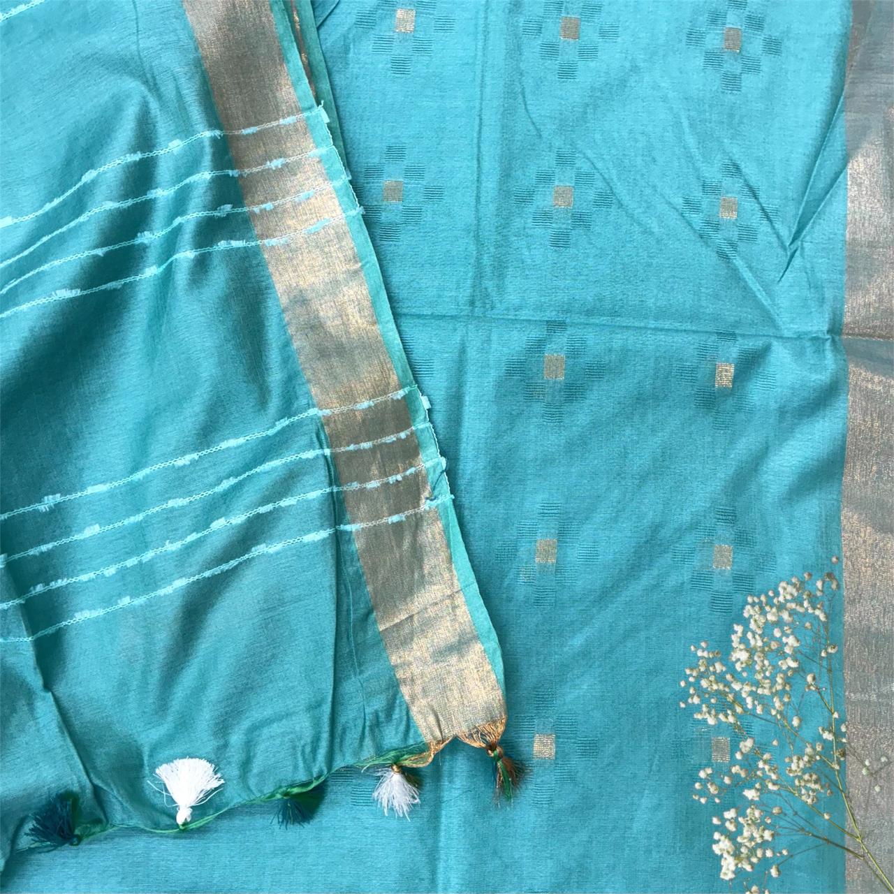 Bhagalpuri Silk Dobby Saree #8