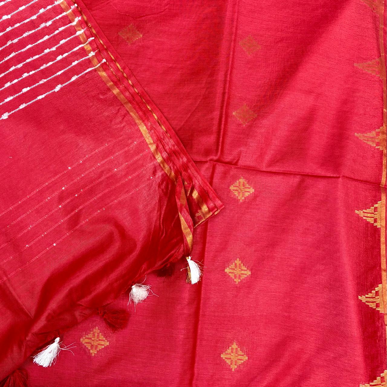 Bhagalpuri Silk Dobby Saree #7