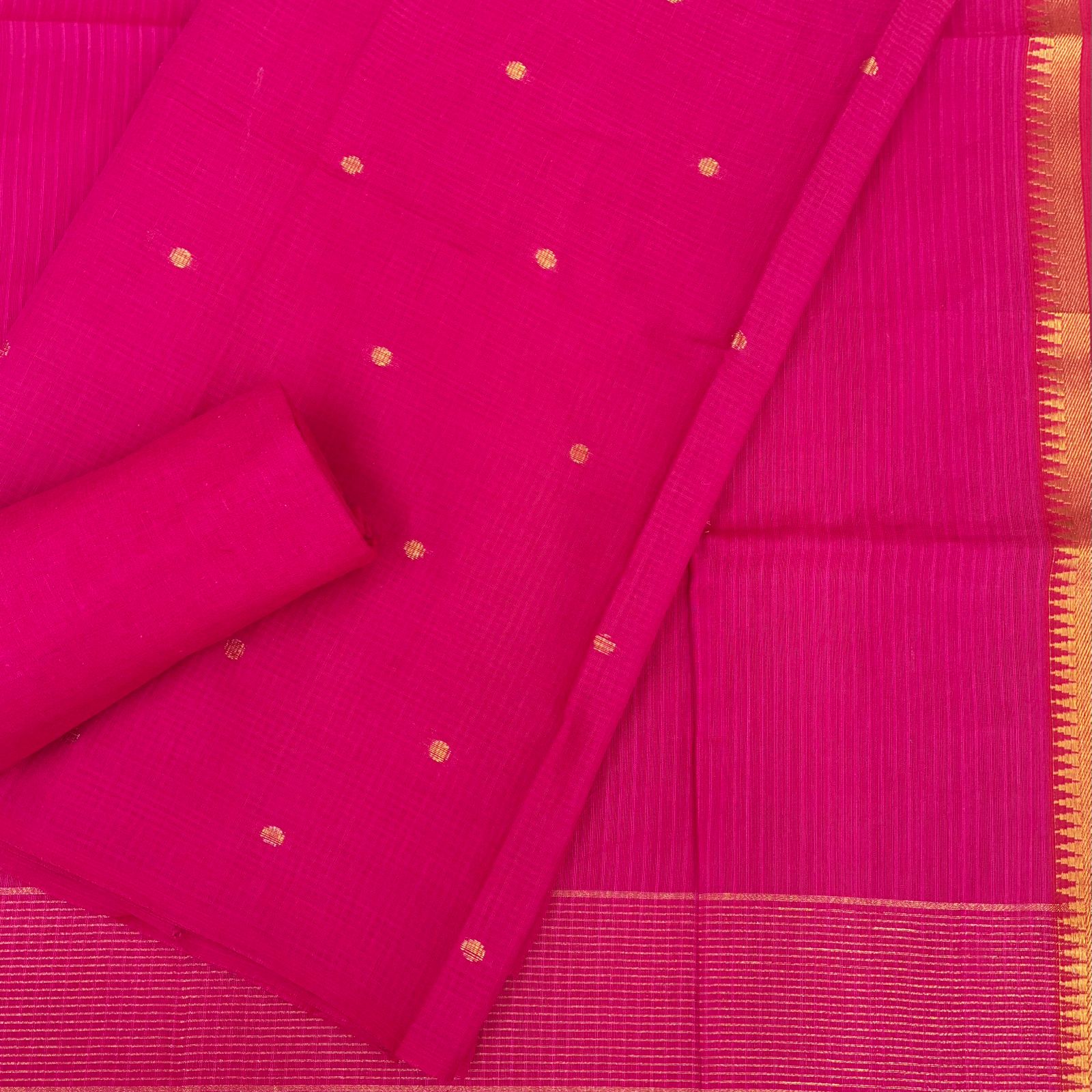 Cotton Handloom Zari Border Suit Set #2