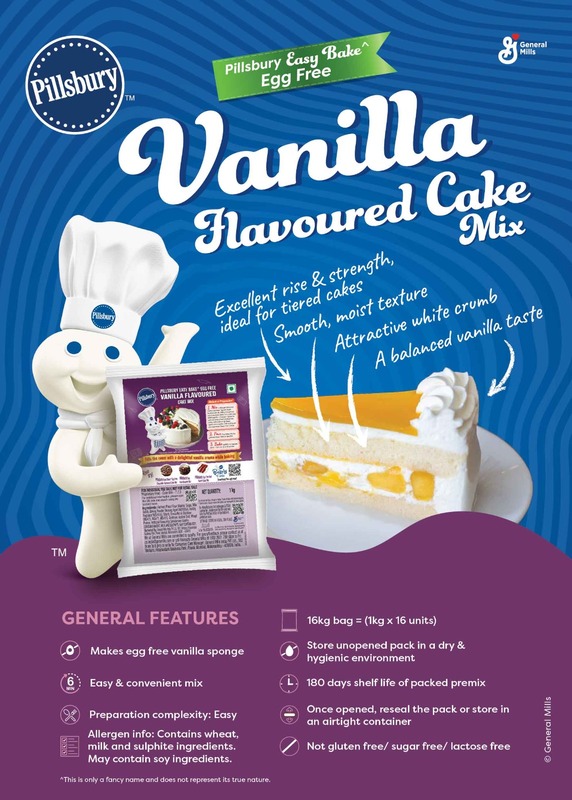 Pillsbury vanilla premix eggless