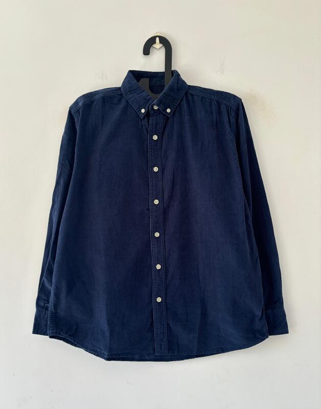 Deep ocean corduroy shirt