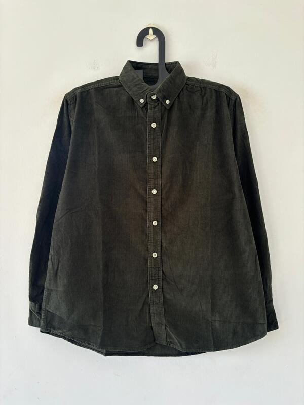 Forest green corduroy shirt