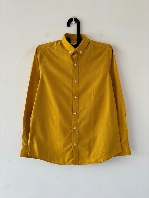 Mustard solid shirt
