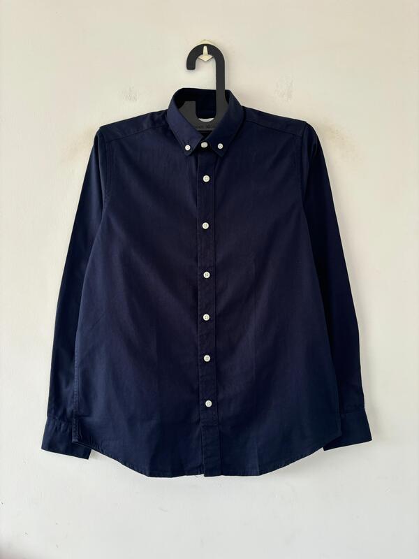 Midnight blue solid shirt