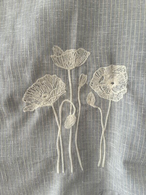 Grey embroidered shirt