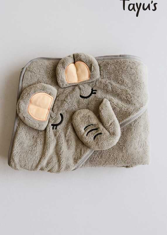 Microfiber Cap Towel-Elephant