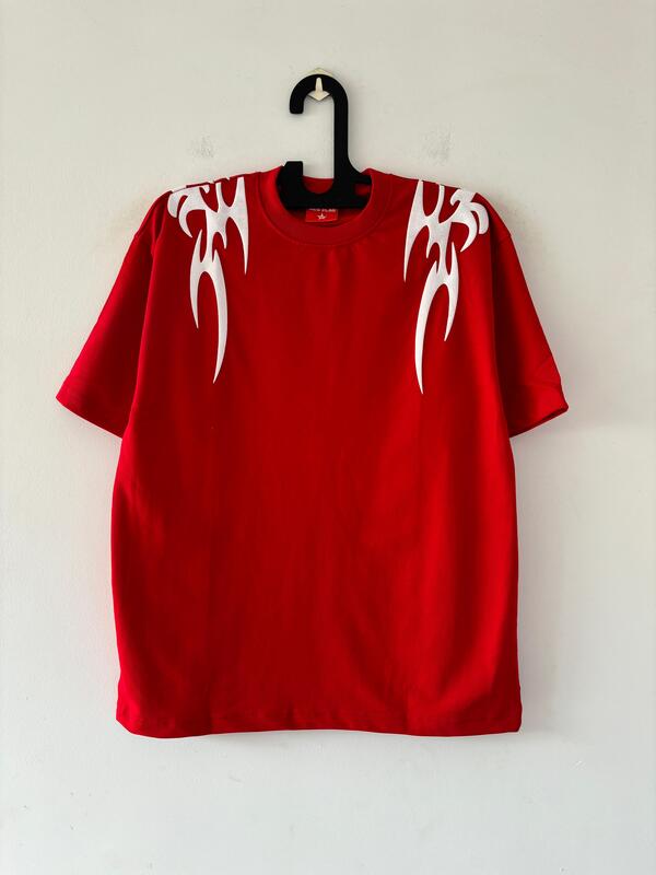 Cherry red oversized tee