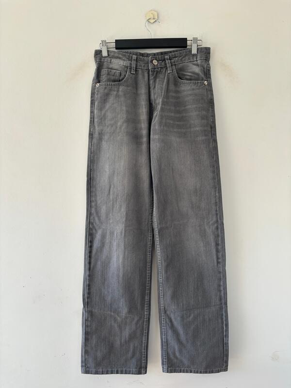 Slate grey straight fit jeans
