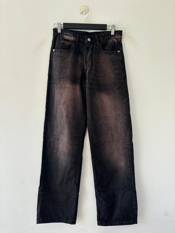 Charcoal blush straight fit jeans