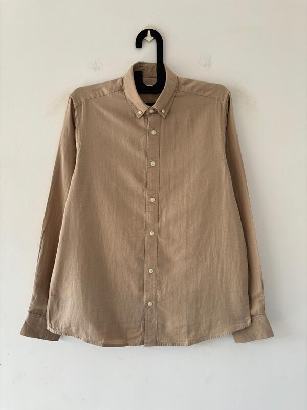 Camel linen shirt
