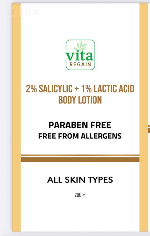 Vita Regain Exfoliating Body Lotion | Smooth, Hydrate & Brighten | AHA + BHA