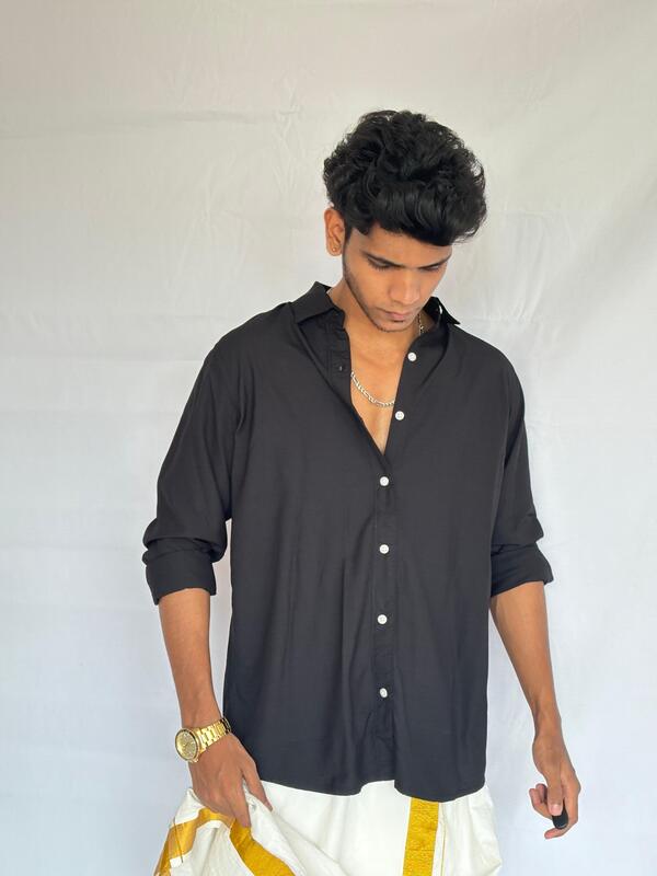 Coal dust linen shirt