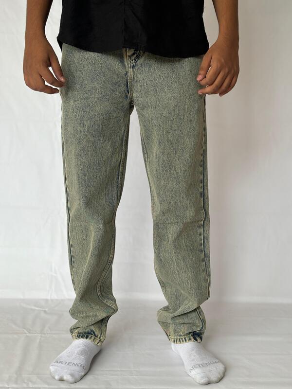 Moss washed Momfit jean