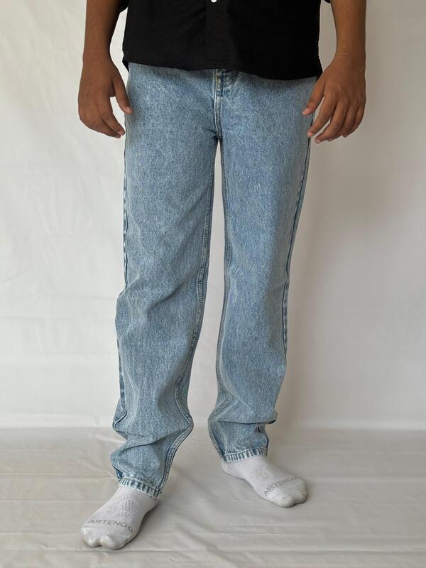 Ice blue fade Momfit jean