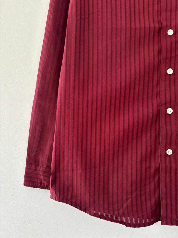 Maroon stripes shirt