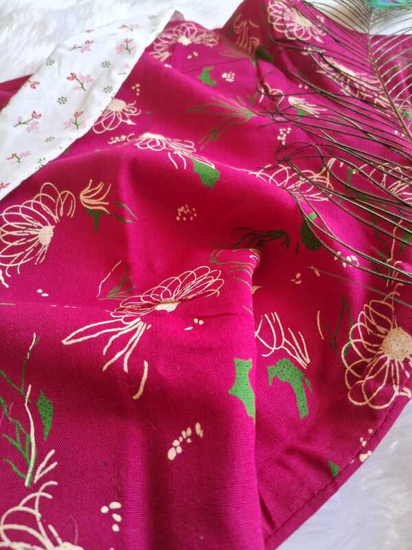 Feeding Dress-Collar-magenta (deep pink)